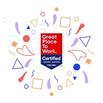 Great Place to Work - sertifikaatti Evondosille